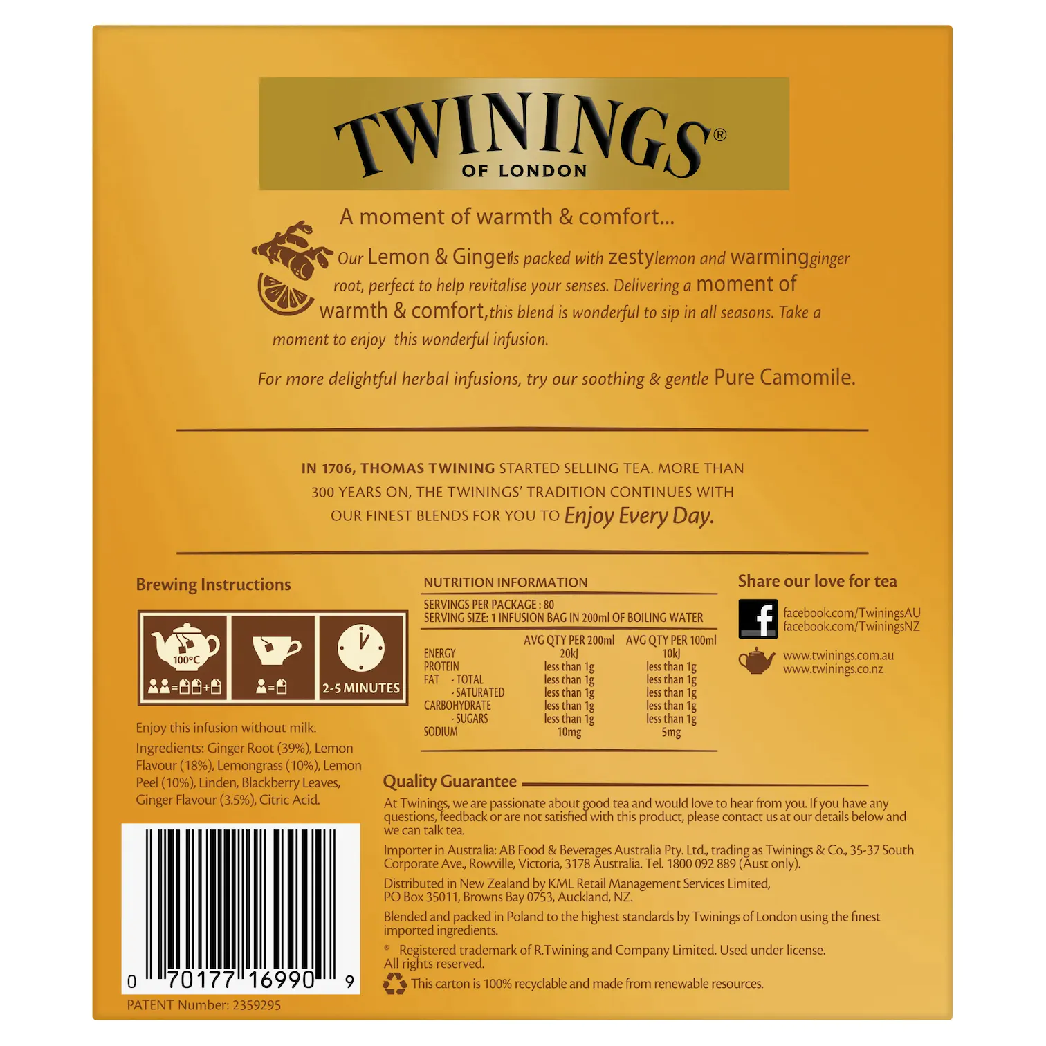 Lemon & Ginger 4 Pack Bundle - Image 4